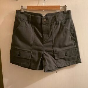 REI women’s height waist canvas cargo shorts